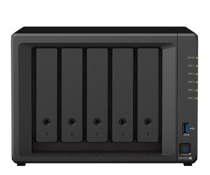 Dysk sieciowy SYNOLOGY Serwer NAS DS1522+ 5x0HDD AMD Ryzen R1600 2,6Ghz 8GB 4x1GbE RJ45 3Y